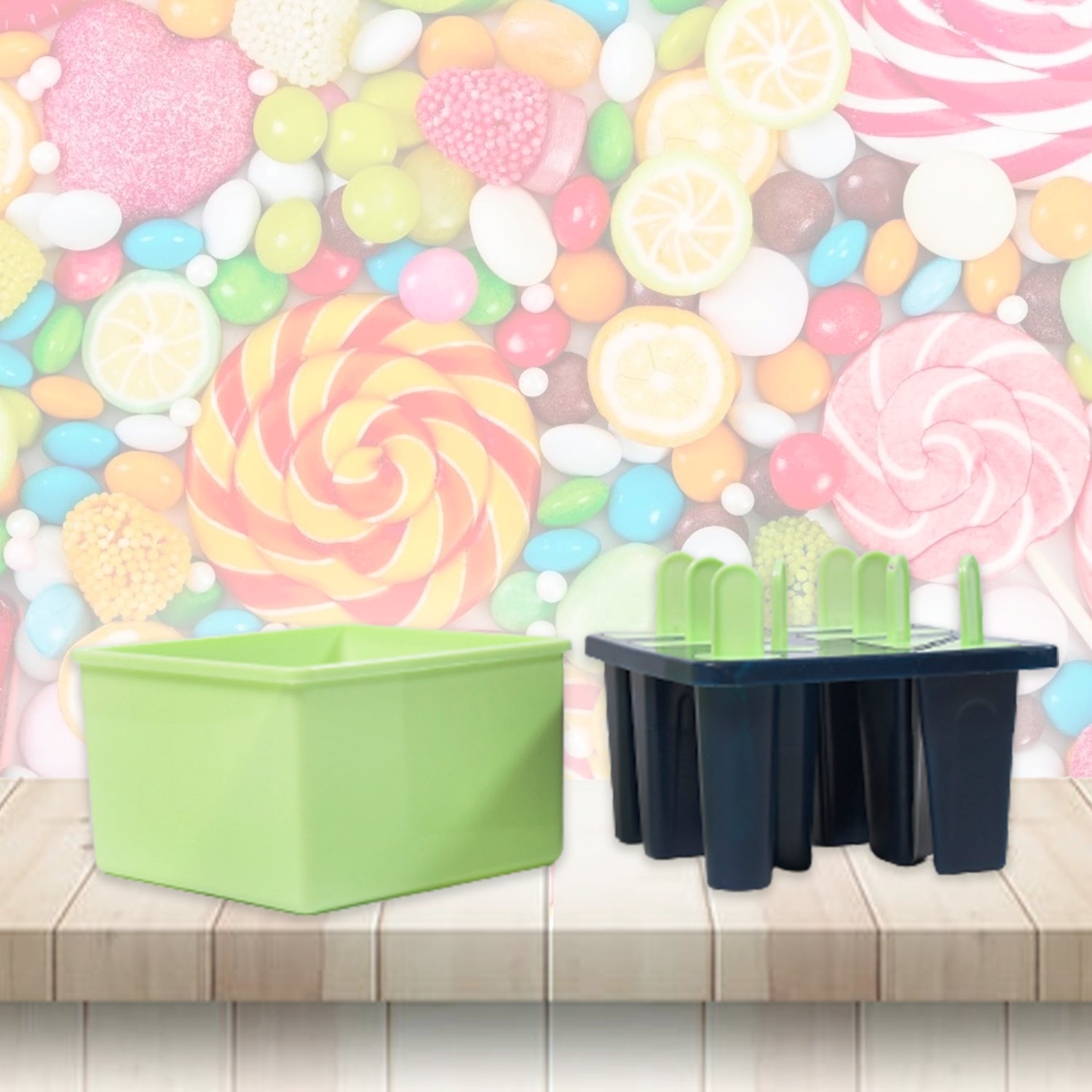 6311 Plastic Kulfi Mould, Kulfi Moulds 8 pcs Tray Ice Cream Mould Reusable Frozen Kulfi Maker Popsicle Sticks Lolly Ice Popsicle Candy Mould for Children (pista Color) DeoDap 6311 Plastic Kulfi Mould, Kulfi Moulds 8 pcs Tray Ice Cream Mould Reusable Frozen Kulfi Maker Popsicle Sticks Lolly Ice Popsicle Candy Mould for Children (pista Color) DeoDap